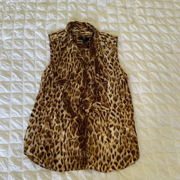 J.crew 365 leopard front tie blouse - Picture 4 of 9